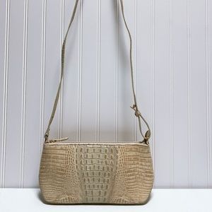 Brahmin Cream Leather Handbag Size Small